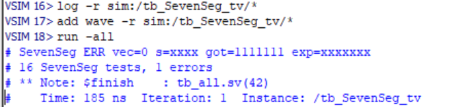 16 tests, 1 error due to X-expectation vector.